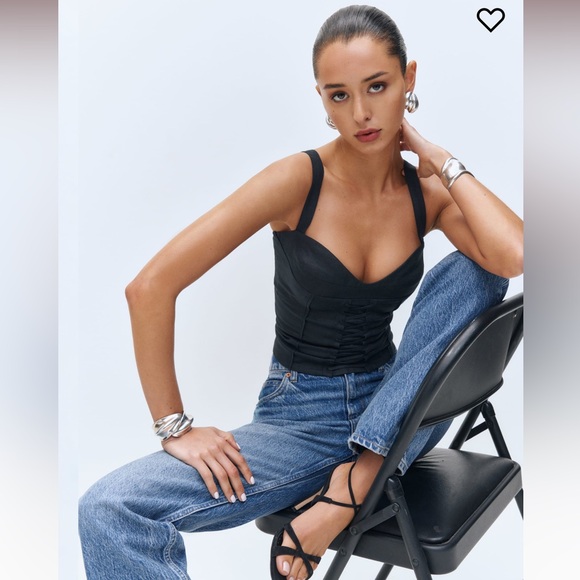 NWT Reformation Gaia Linen Top - Picture 1 of 4